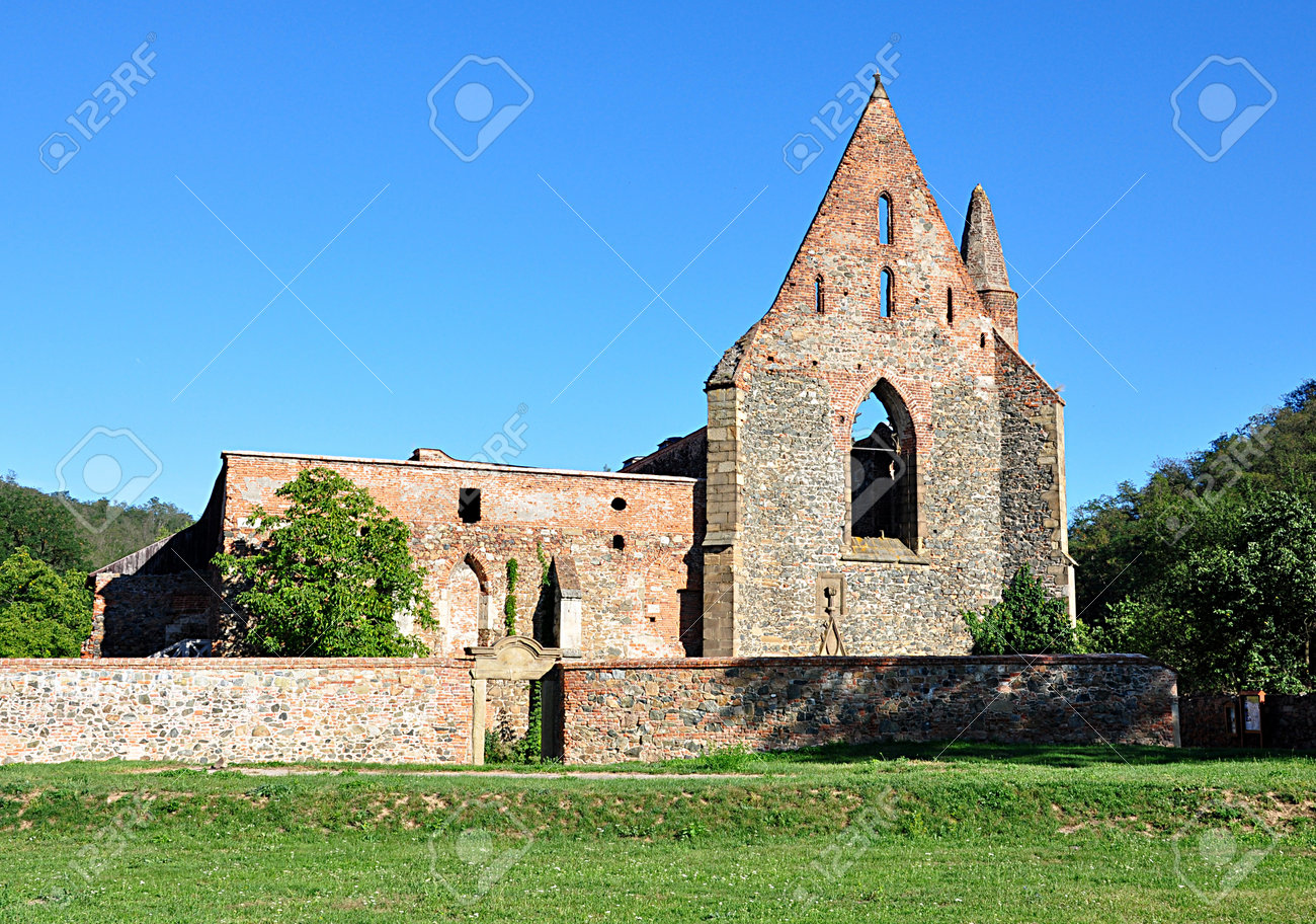 ruins monastery, village Dolni Kounice, Czech republic, Europe - 168116922 ruins monastery, village Dolni Kounice, Czech republic, Europe - 168116922