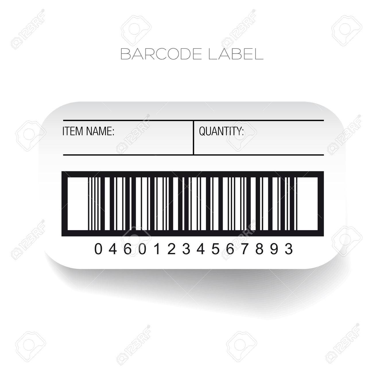 Barcode Label Template Vector Royalty Free SVG, Cliparts ...