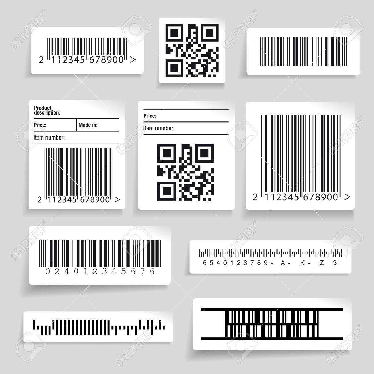 sticker with barcode