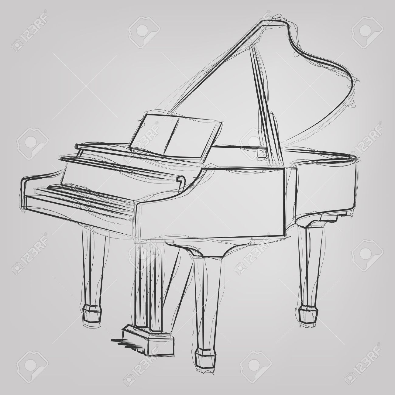 Grand Piano Vector Art  Graphics  freevectorcom