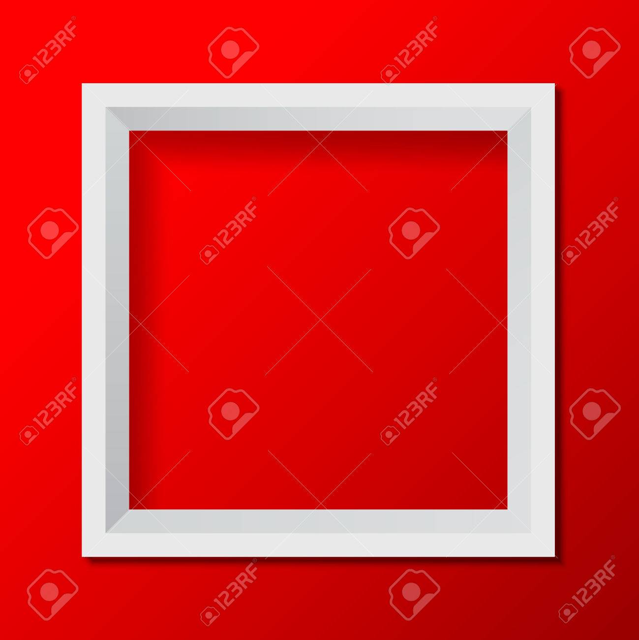 Download Vector Illustration 3d Frame Design On A Red Background Eps10 Royalty Free Cliparts Vectors And Stock Illustration Image 79089877