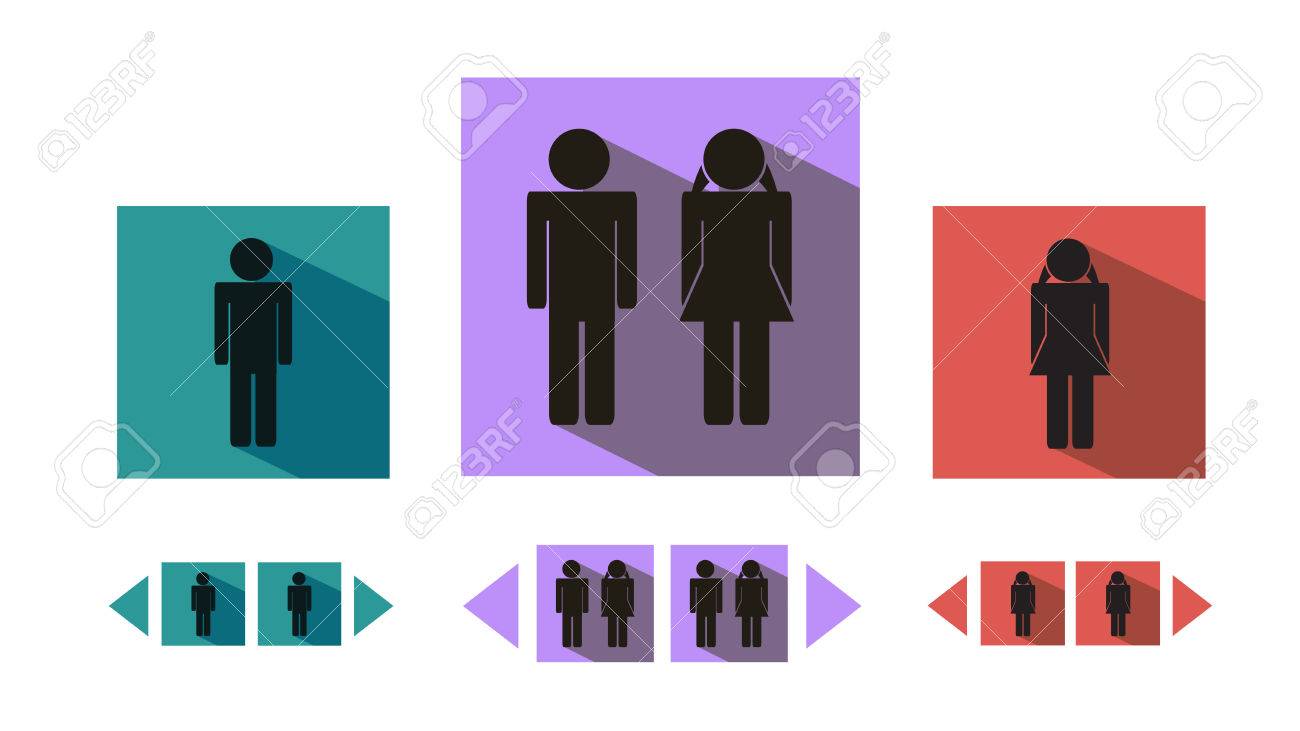 Туалетные знаки в векторе скачать бесплатно