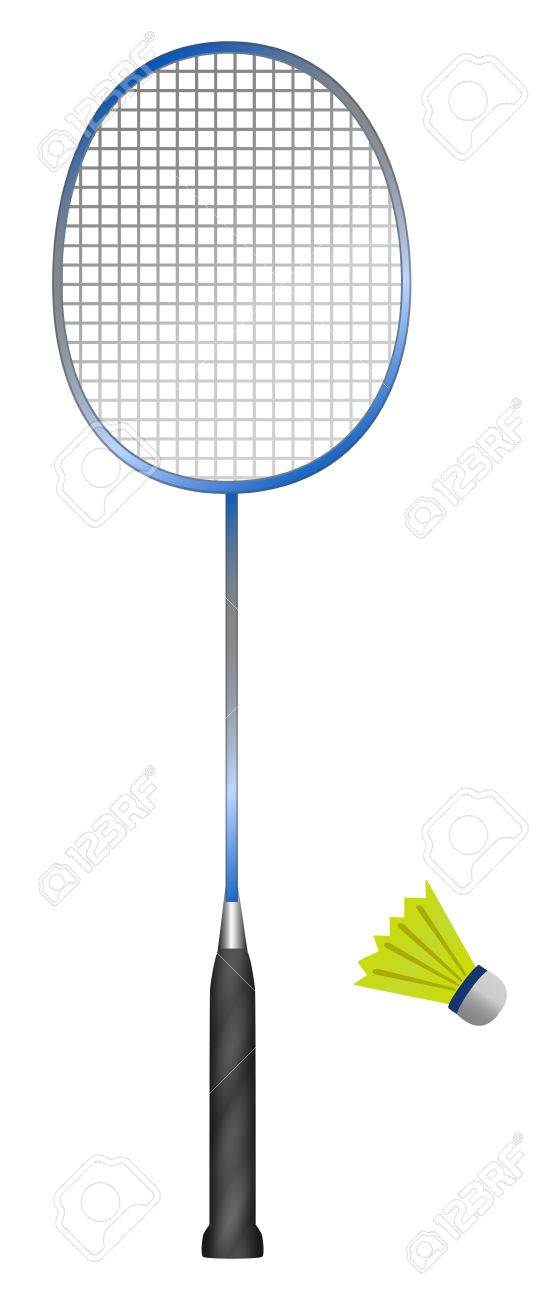 white badminton racket