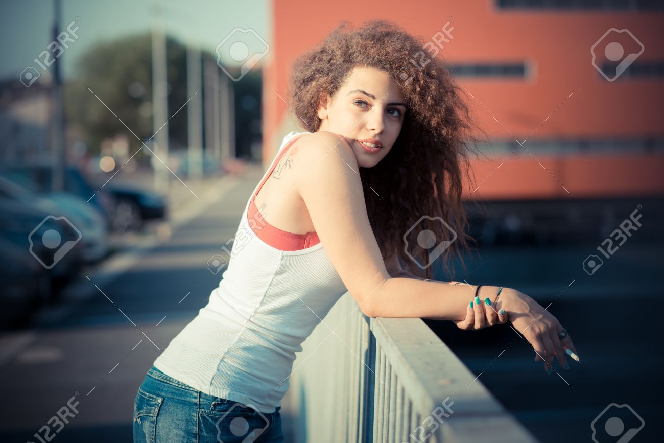 Hipster Girl Smoking Hipster Girl Smoking