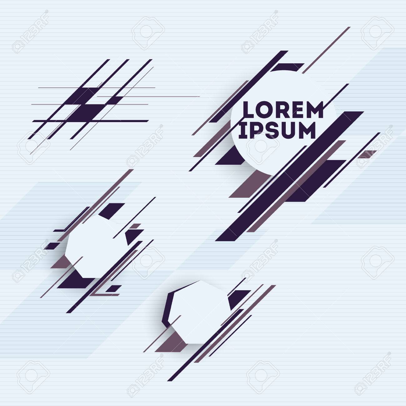 Design elements with abstract geometric forms - 28023022 Design elements with abstract geometric forms - 28023022