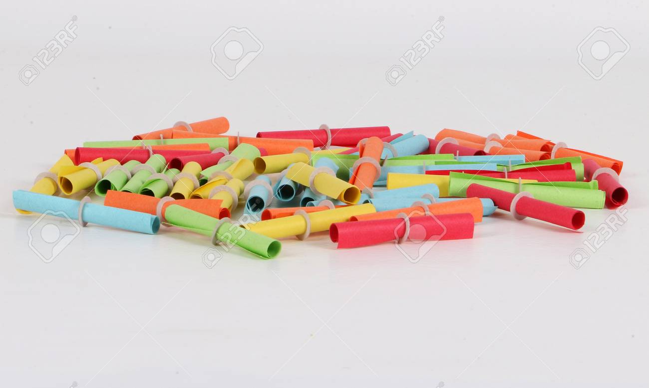 colorful tombola tickets lying in the studio stock photo picture