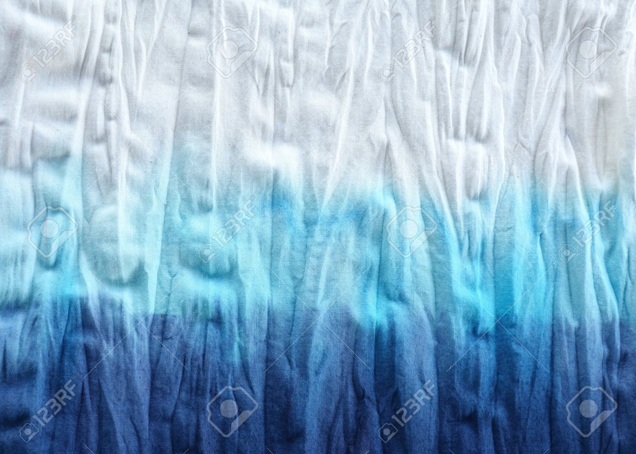 Tie Dye Pattern Dip Dyed Technique On Cotton Fabric ...