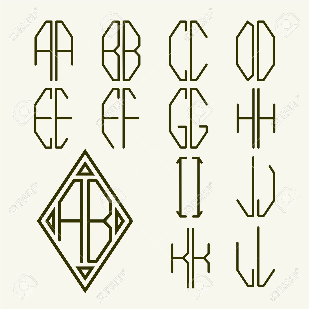 set 1 of templates