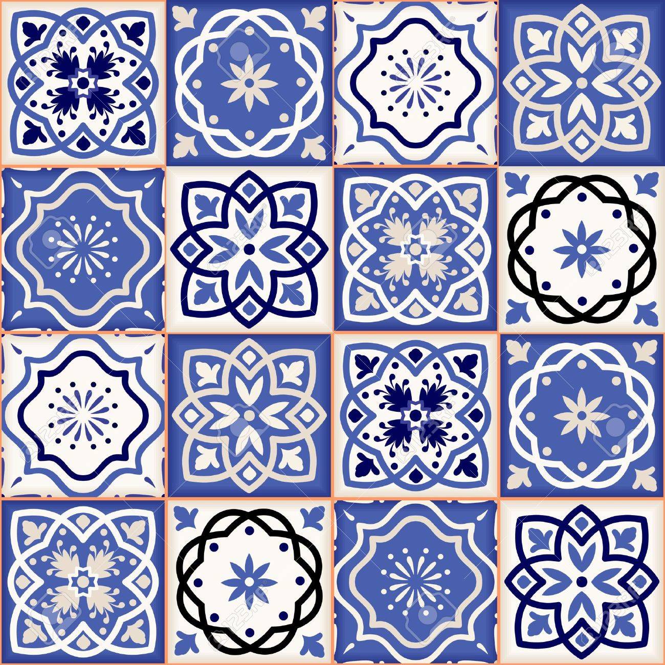 カラフルなモロッコのタイル 装飾品から豪華なシームレスなパッチワークのパターン Web ページの背景テクスチャ パターンの塗りつぶしの壁紙に使用できます のイラスト素材 ベクタ Image