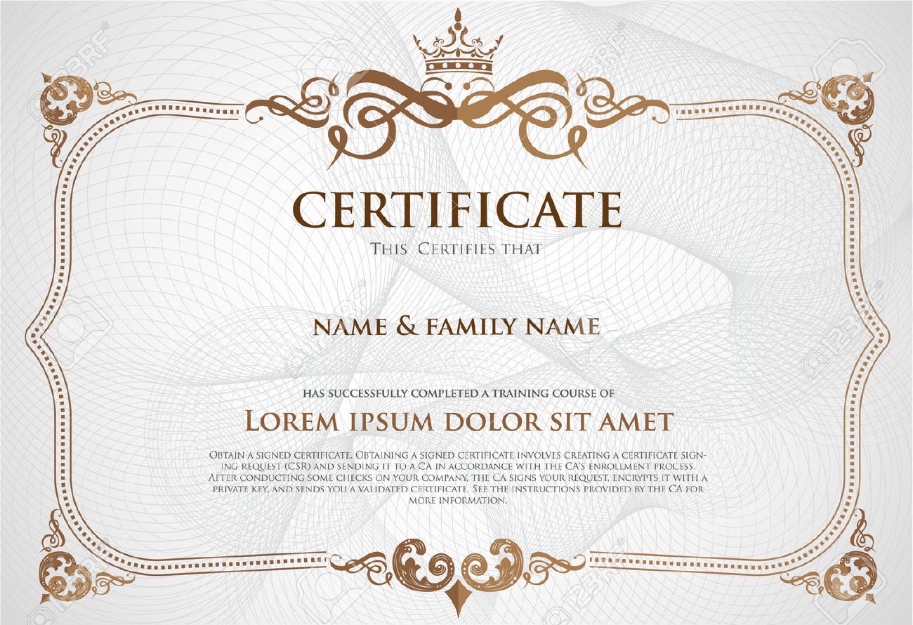 certificate design template royalty free cliparts vectors and
