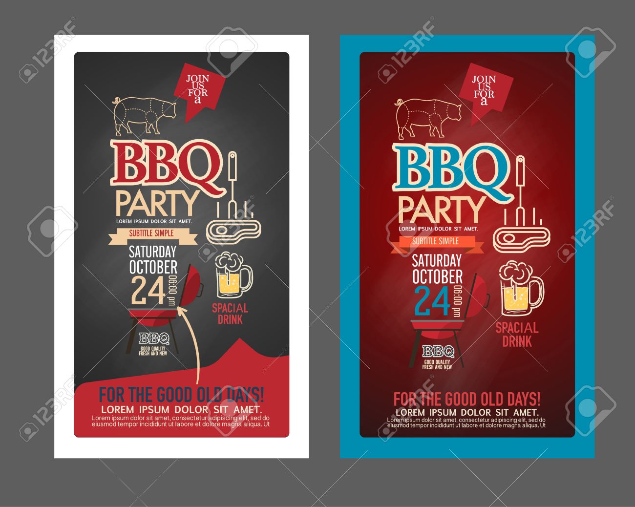 bbq ticket template