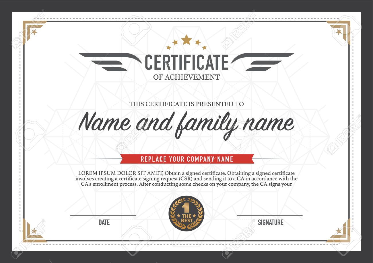 certificate design template royalty free cliparts vectors and