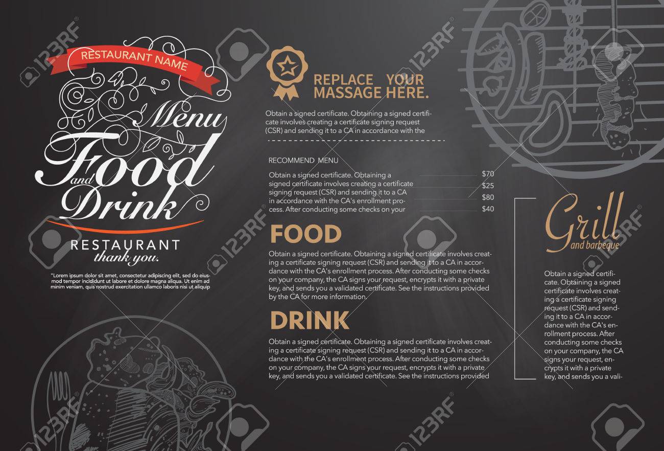 restaurant menu design royalty free cliparts vectors and stock