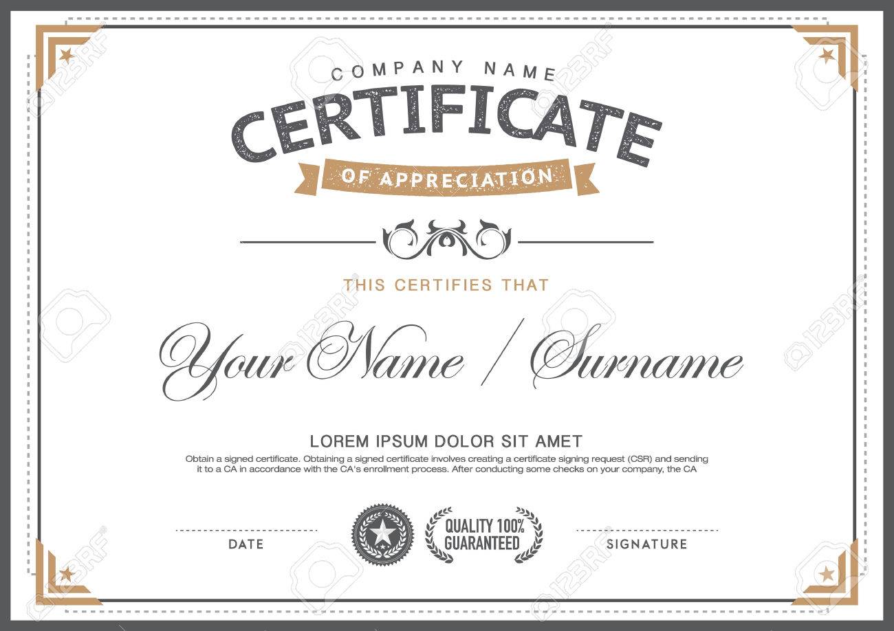 certificate of stock template