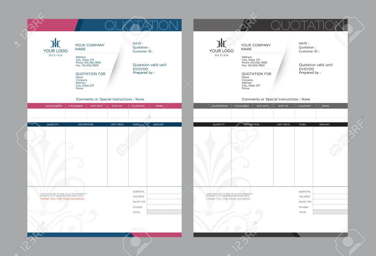 vector quotation design template