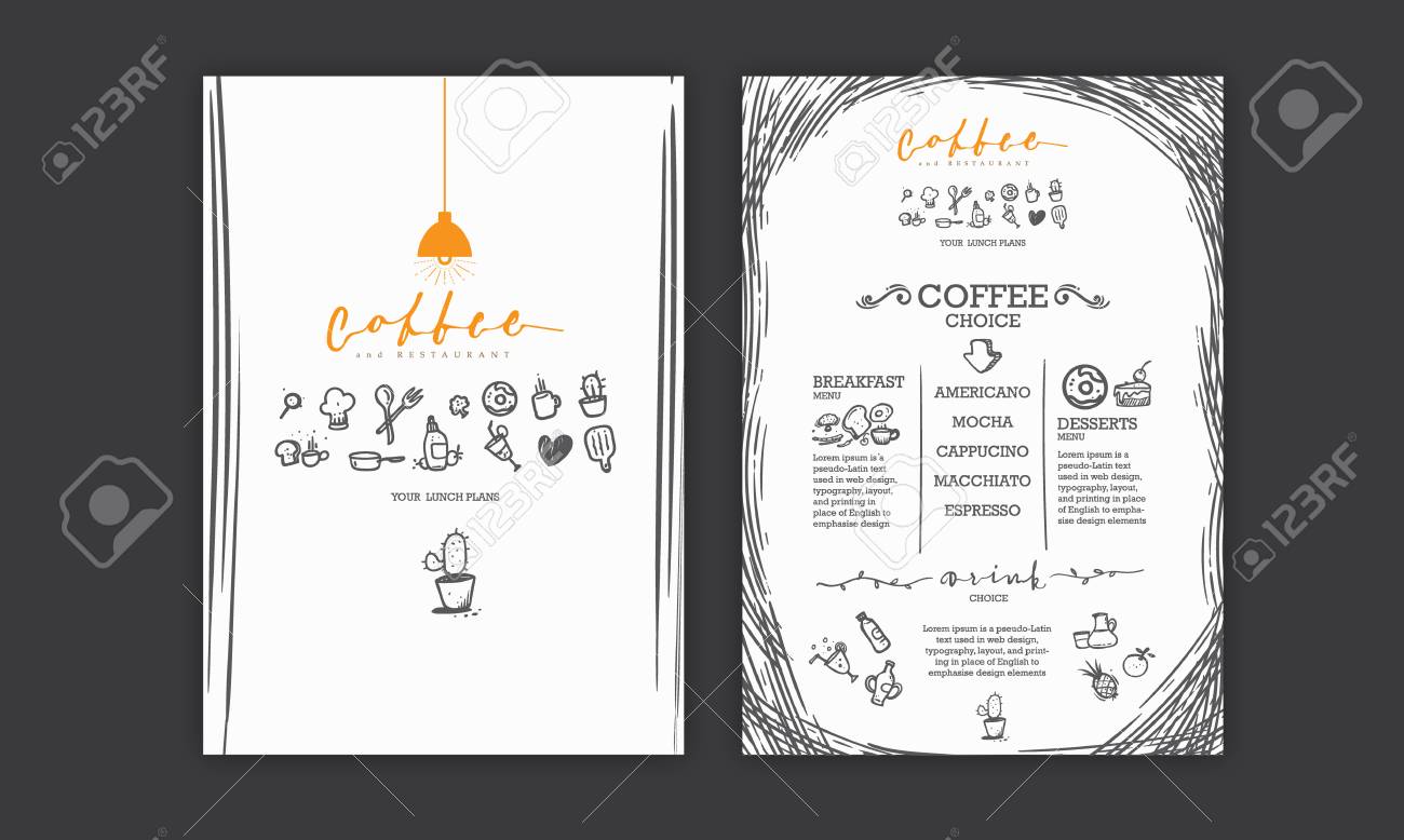creative menu design menu template and layout menu icons and