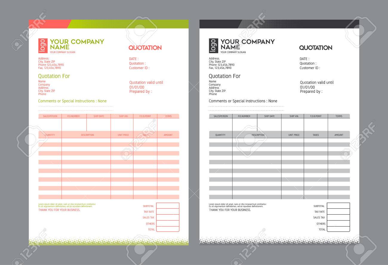 vector quotation design template