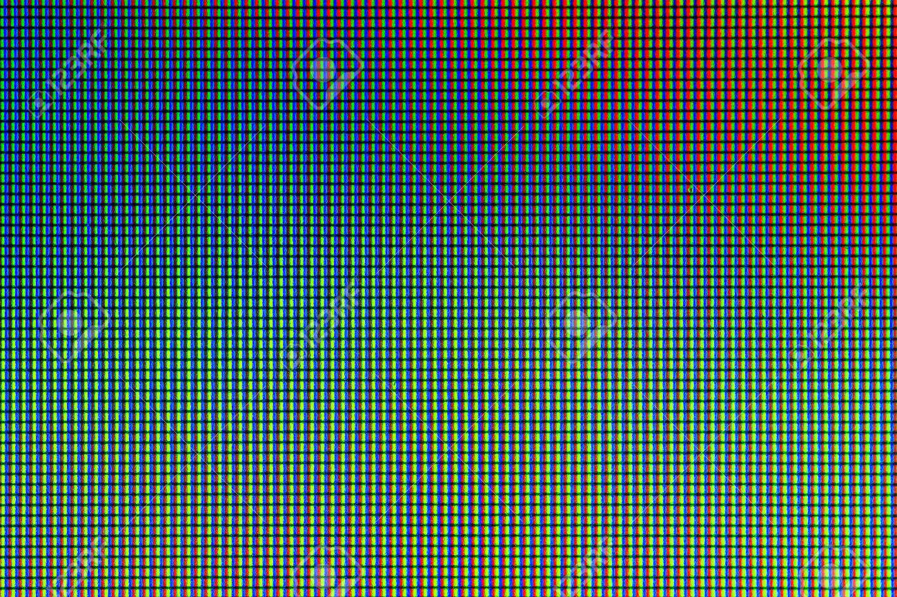 closeup led lights bulb diode from computer monitor screen display