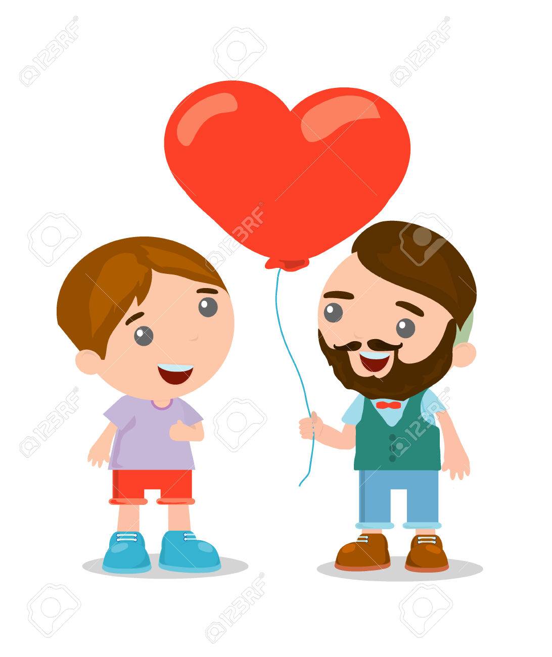 カジュアルな服を着て ロマンチックなカップル かわいい漫画のカップル ベクトル イラスト のイラスト素材 ベクタ Image