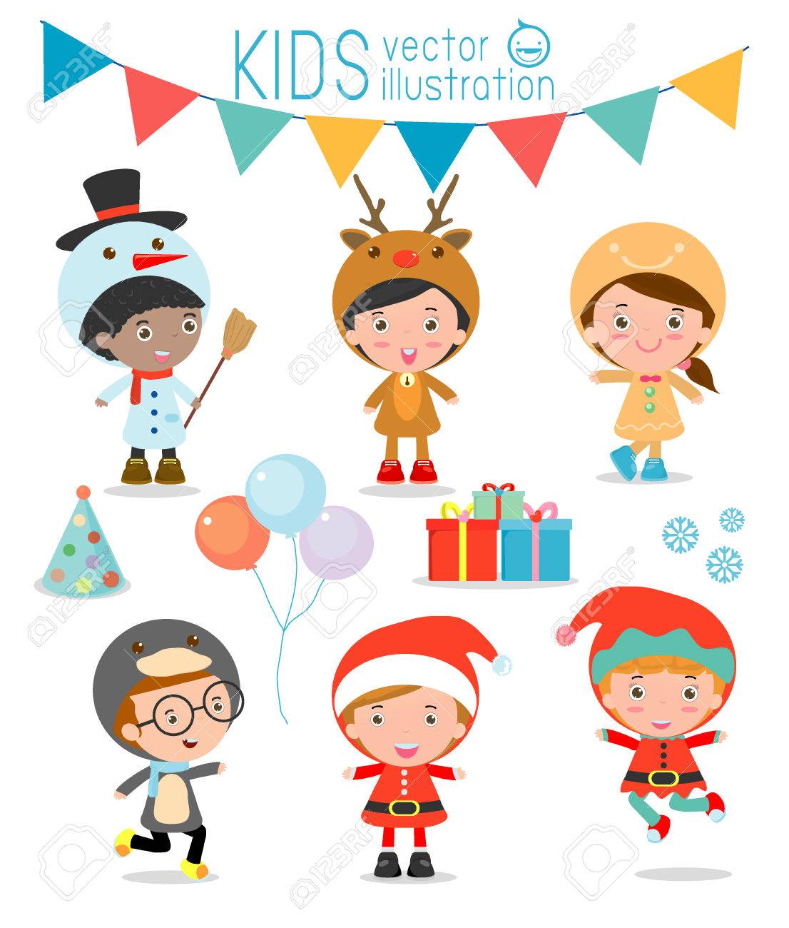 Kids With Christmas Costumes set, kids in Christmas costume characters celebrate, Cute little christmas Children's collection isolated on white background, christmas Children's,happy new year, Vector Illustration - 46691449 Kids With Christmas Costumes set, kids in Christmas costume characters celebrate, Cute little christmas Children's collection isolated on white background, christmas Children's,happy new year, Vector Illustration - 46691449