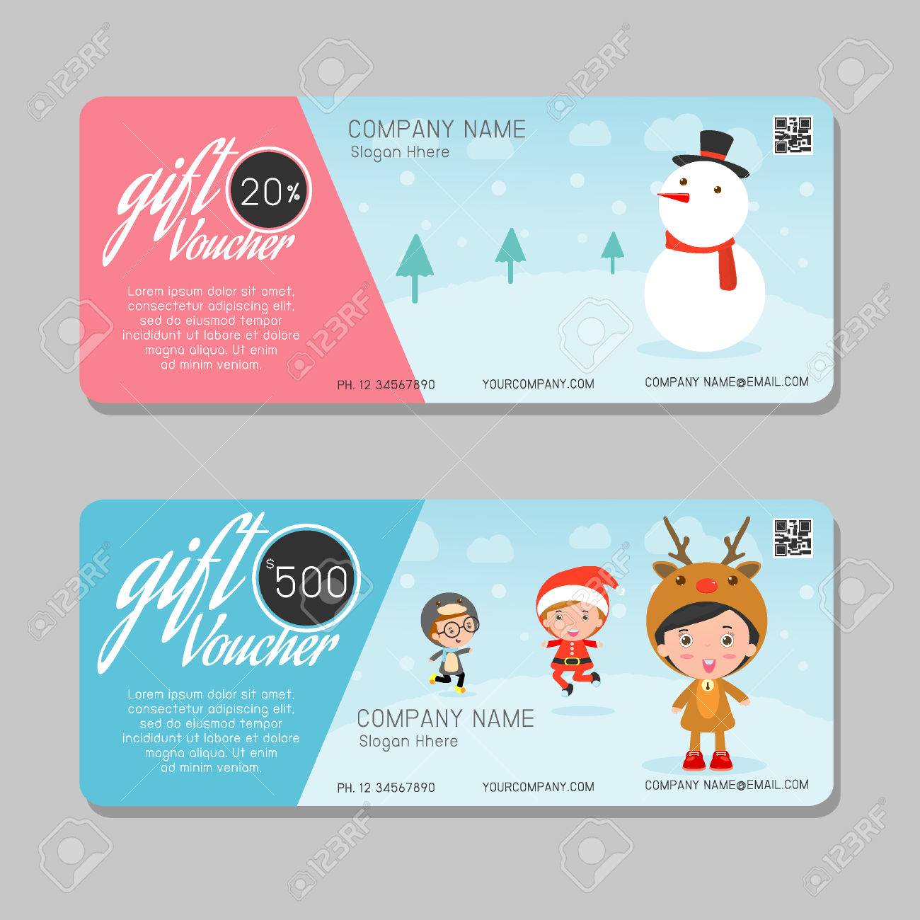 gift certificate template with logo