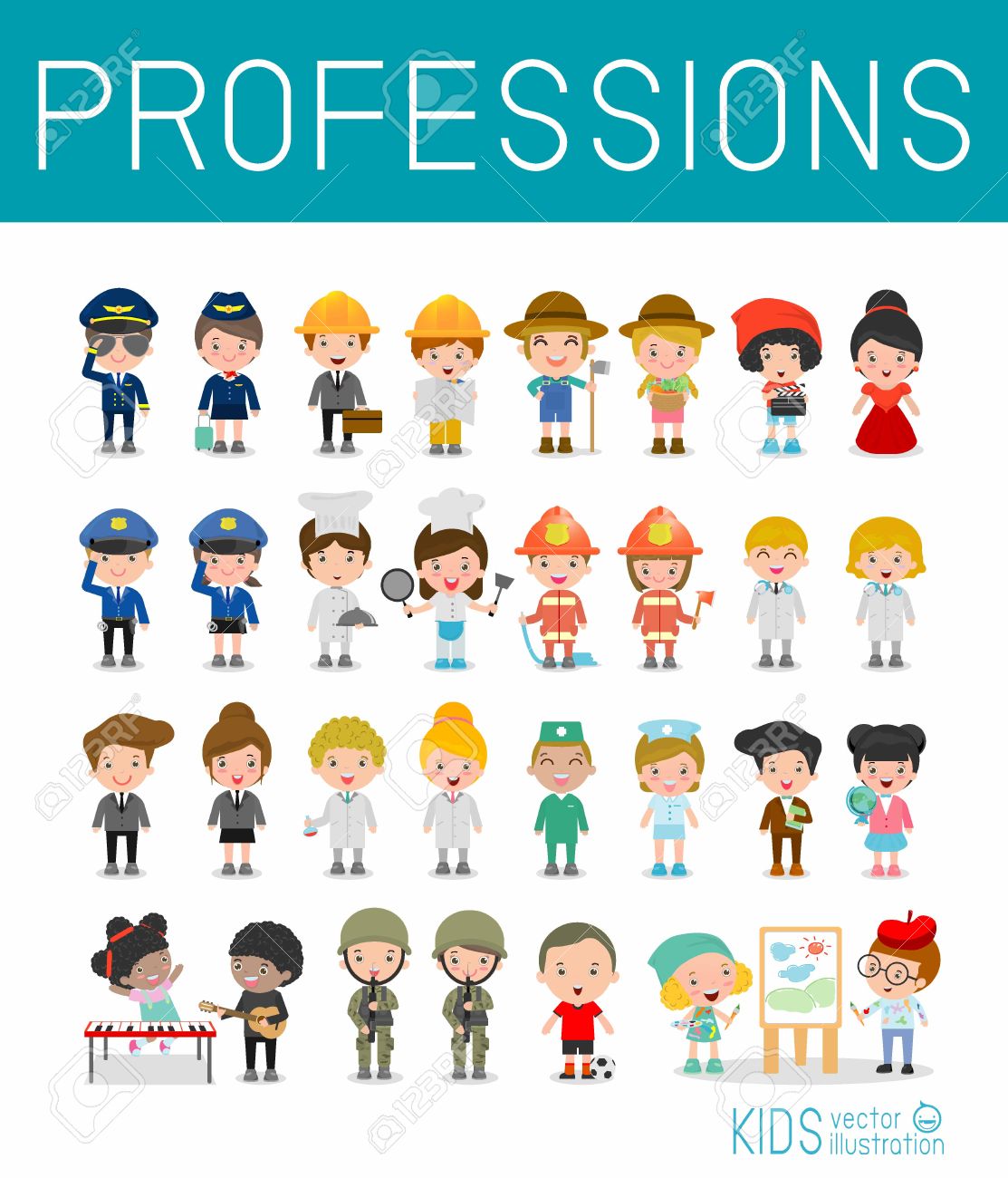 different occupations for kids