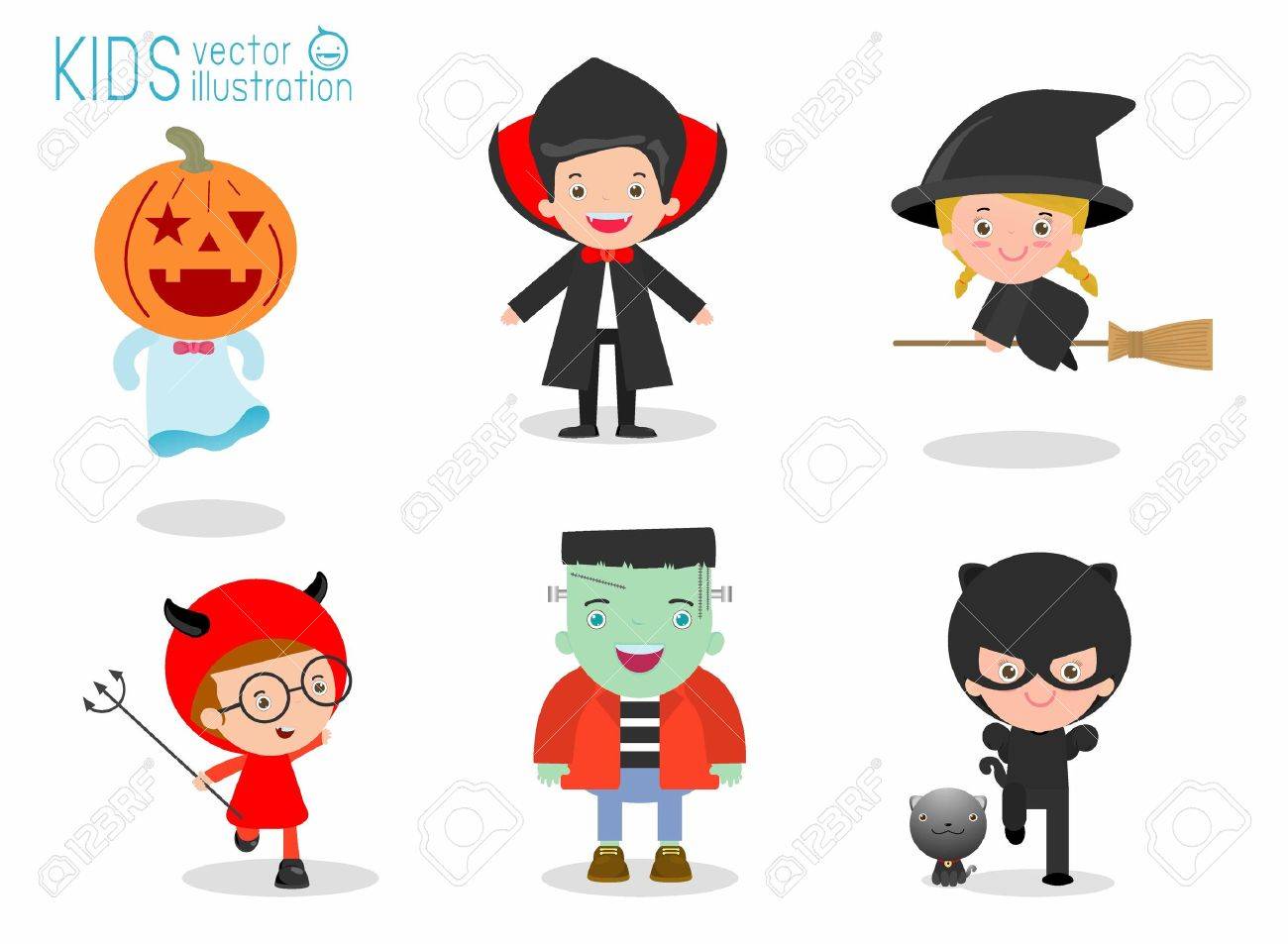 Cute kids wearing Halloween monster costume on white background, Happy Halloween,Halloween Party, child wearing Halloween monster costume, children Halloween, kids Halloween,vector illustration - 60590835 Cute kids wearing Halloween monster costume on white background, Happy Halloween,Halloween Party, child wearing Halloween monster costume, children Halloween, kids Halloween,vector illustration - 60590835