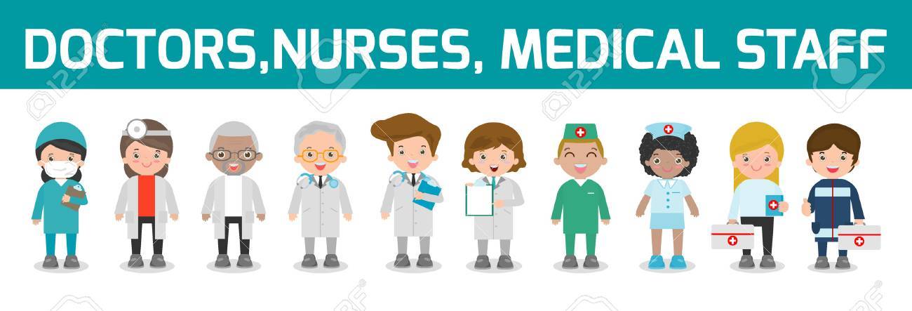 set of doctor,nurses,medicine staff in flat style isolated on white background. Hospital medical staff team doctors nurses surgeon, Vector illustration. - 71580508 set of doctor,nurses,medicine staff in flat style isolated on white background. Hospital medical staff team doctors nurses surgeon, Vector illustration. - 71580508