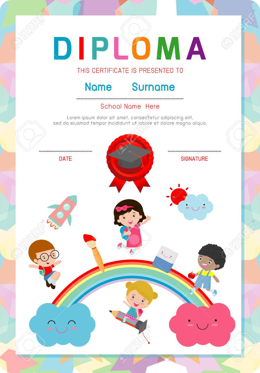 pre k graduation certificate