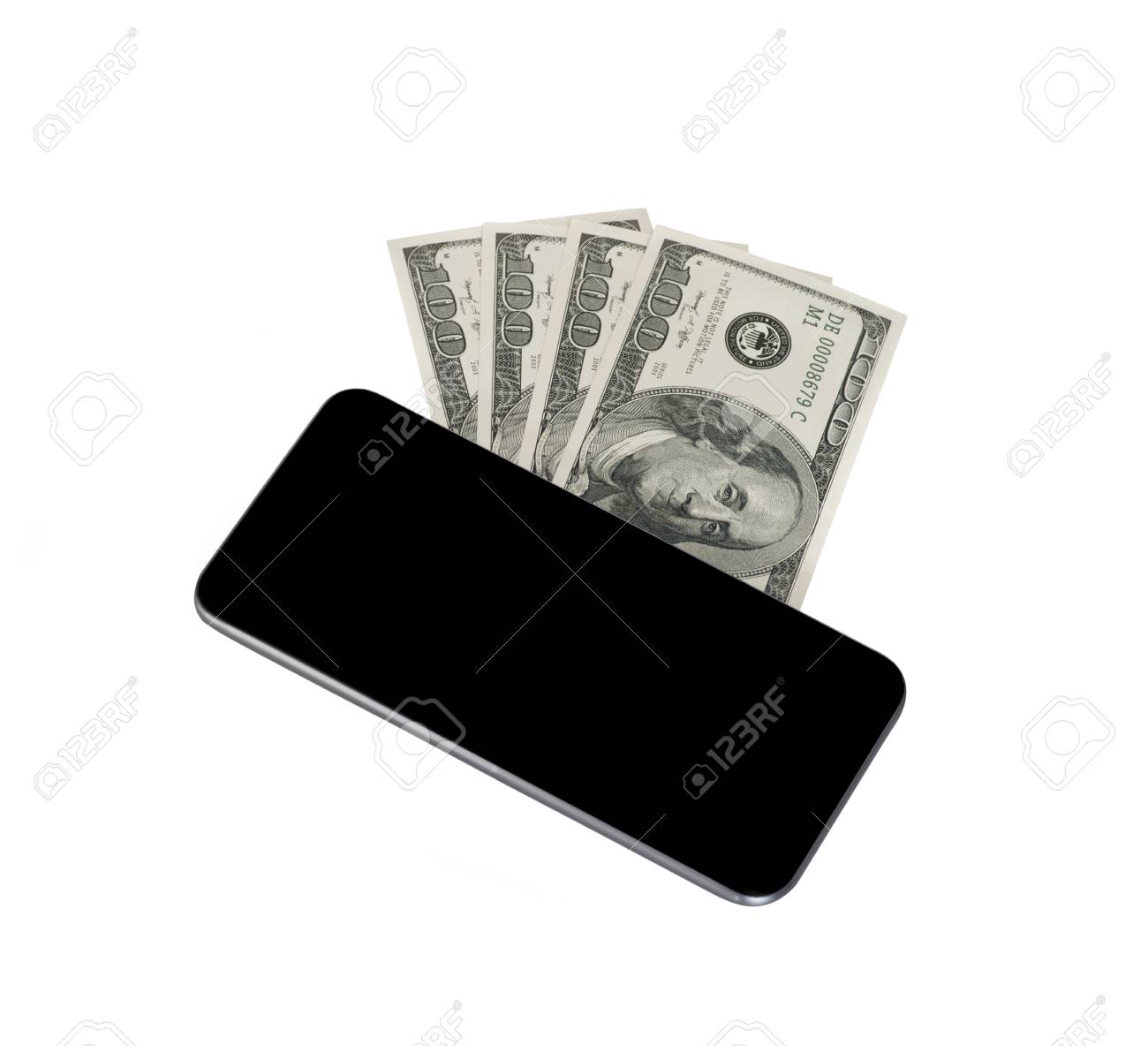 スマート フォンのアプリでお金を稼ぐ の写真素材 画像素材 Image 43733667