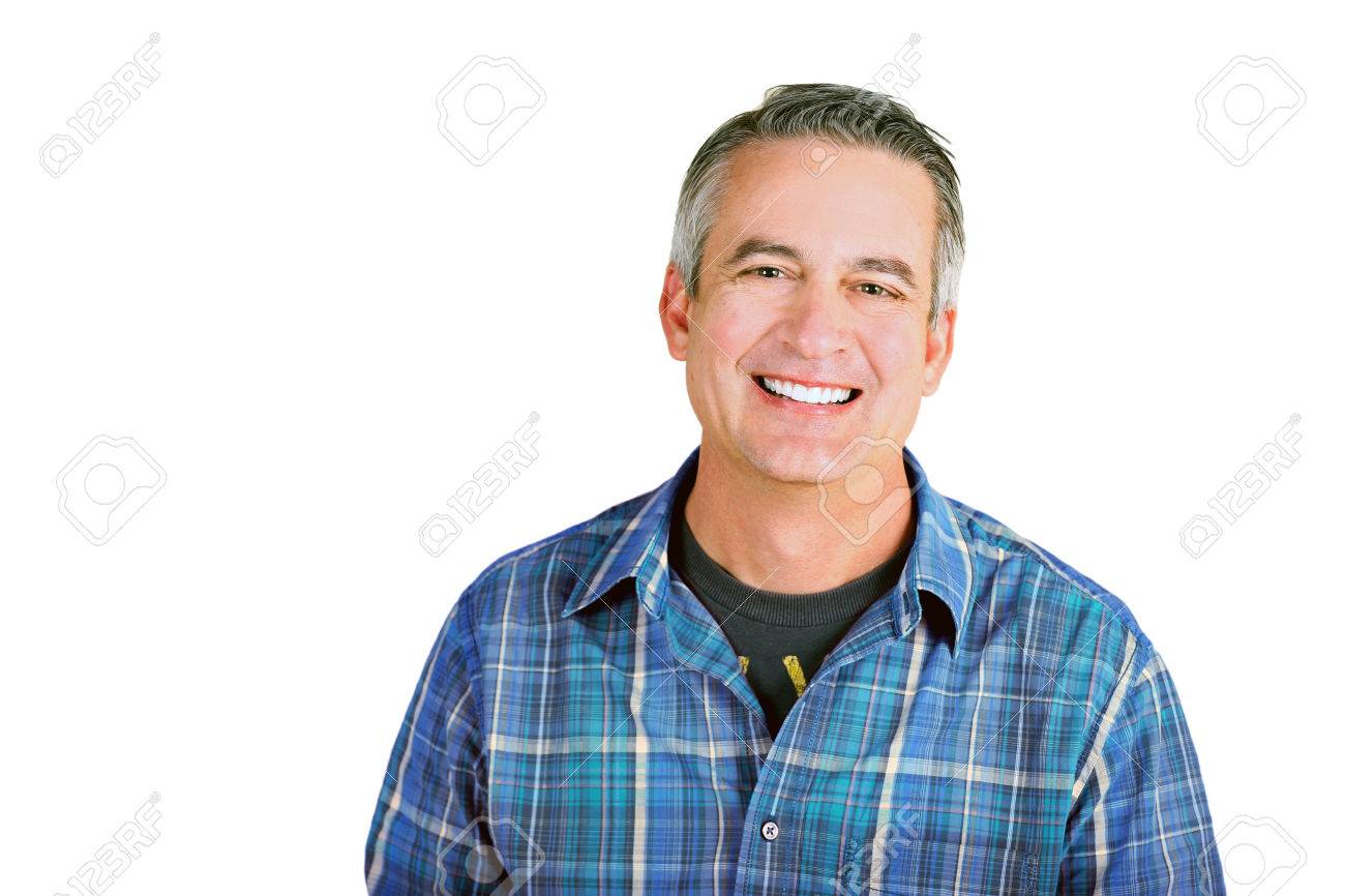 Casual mature man on a white background - 31810849 Casual mature man on a white background - 31810849