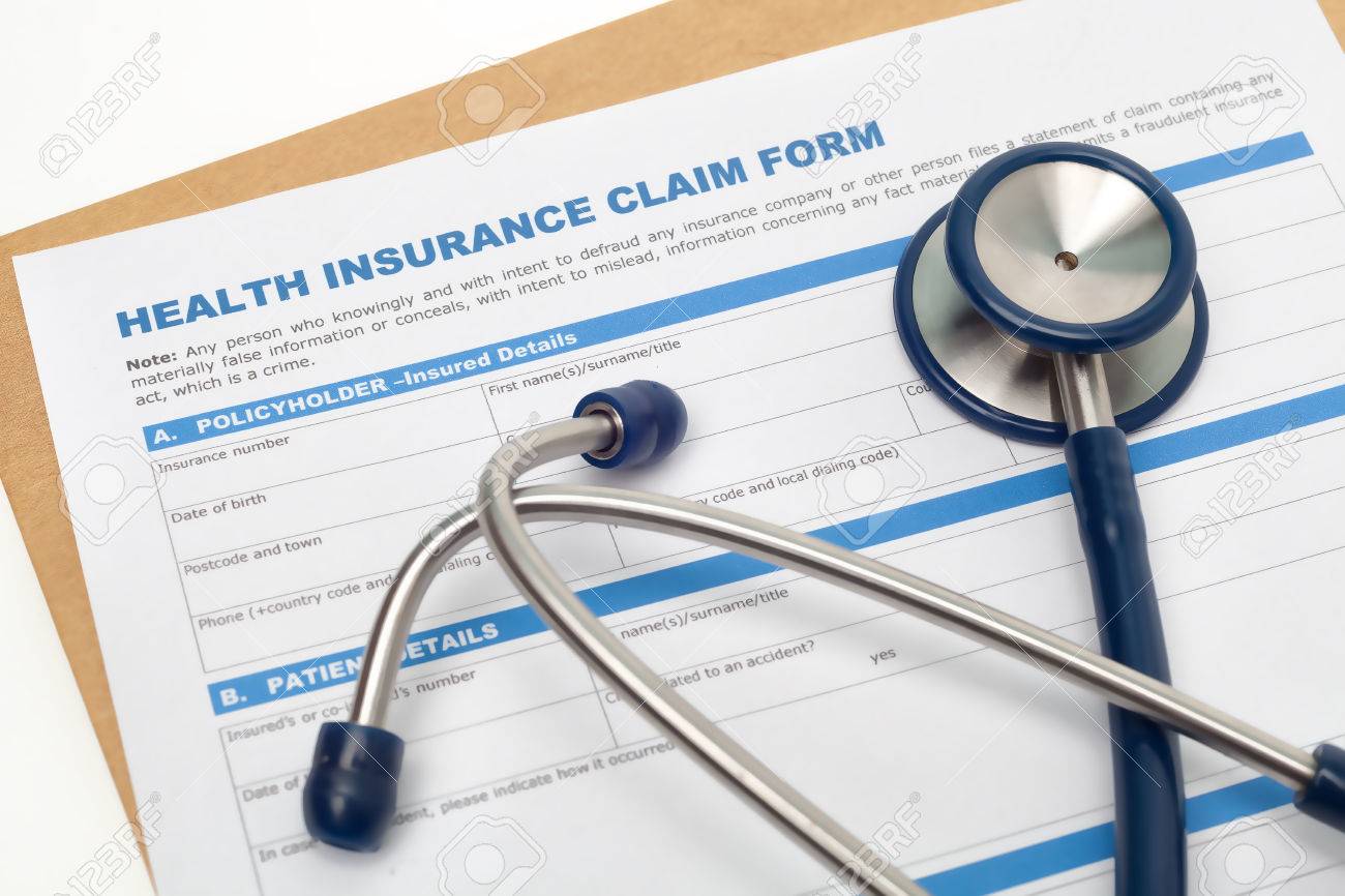 health and reimbursement form stethoscope with insurance Medical claim