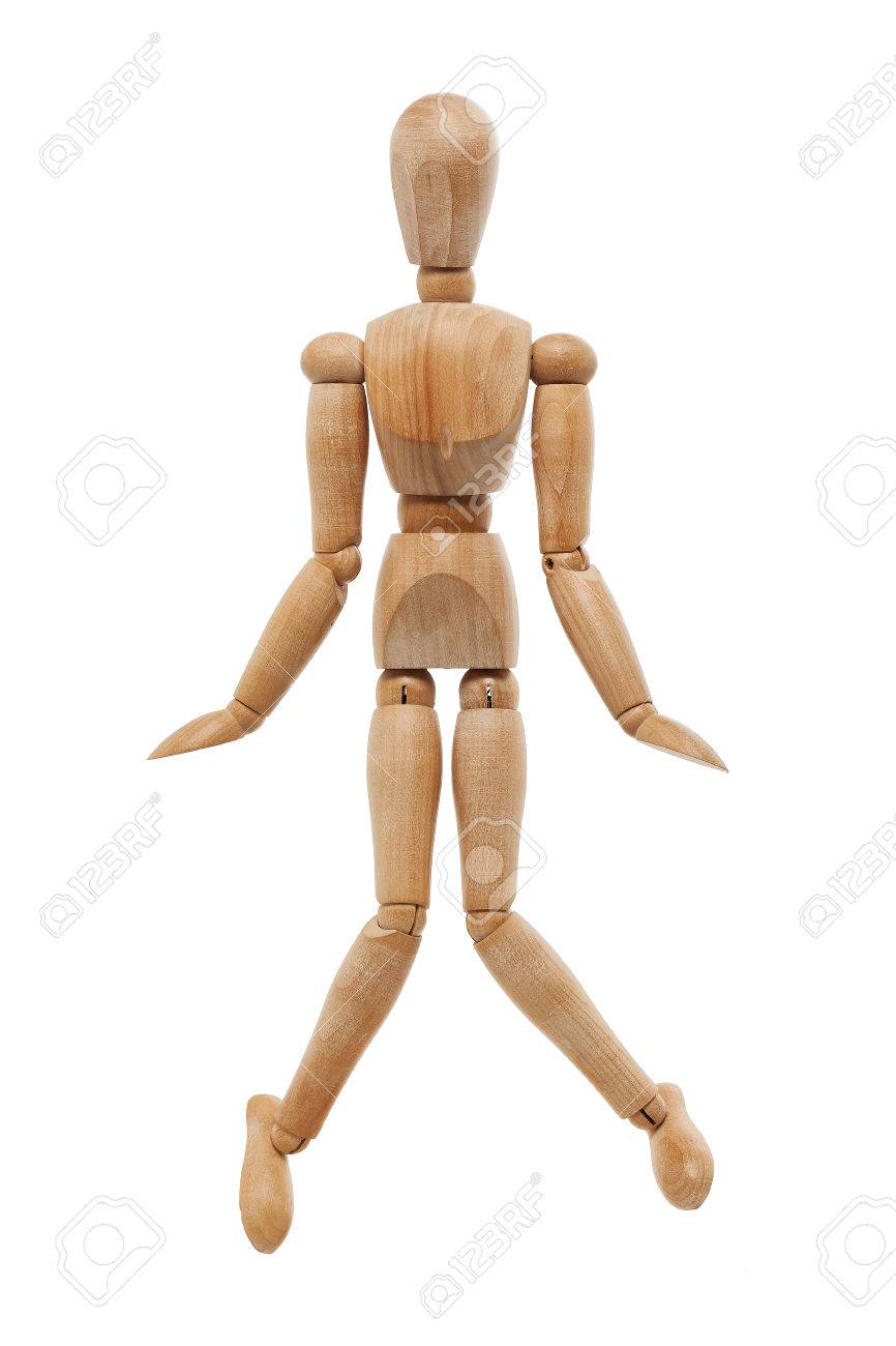 wooden mannequin posing as toilet symbol stock photo picture and