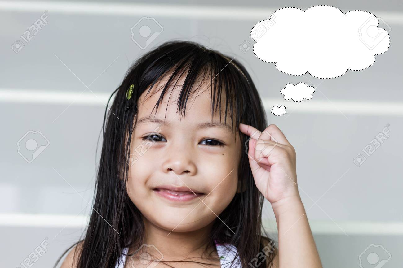 Student asian children is thinking for something, Education concept - 64512679 Student asian children is thinking for something, Education concept - 64512679