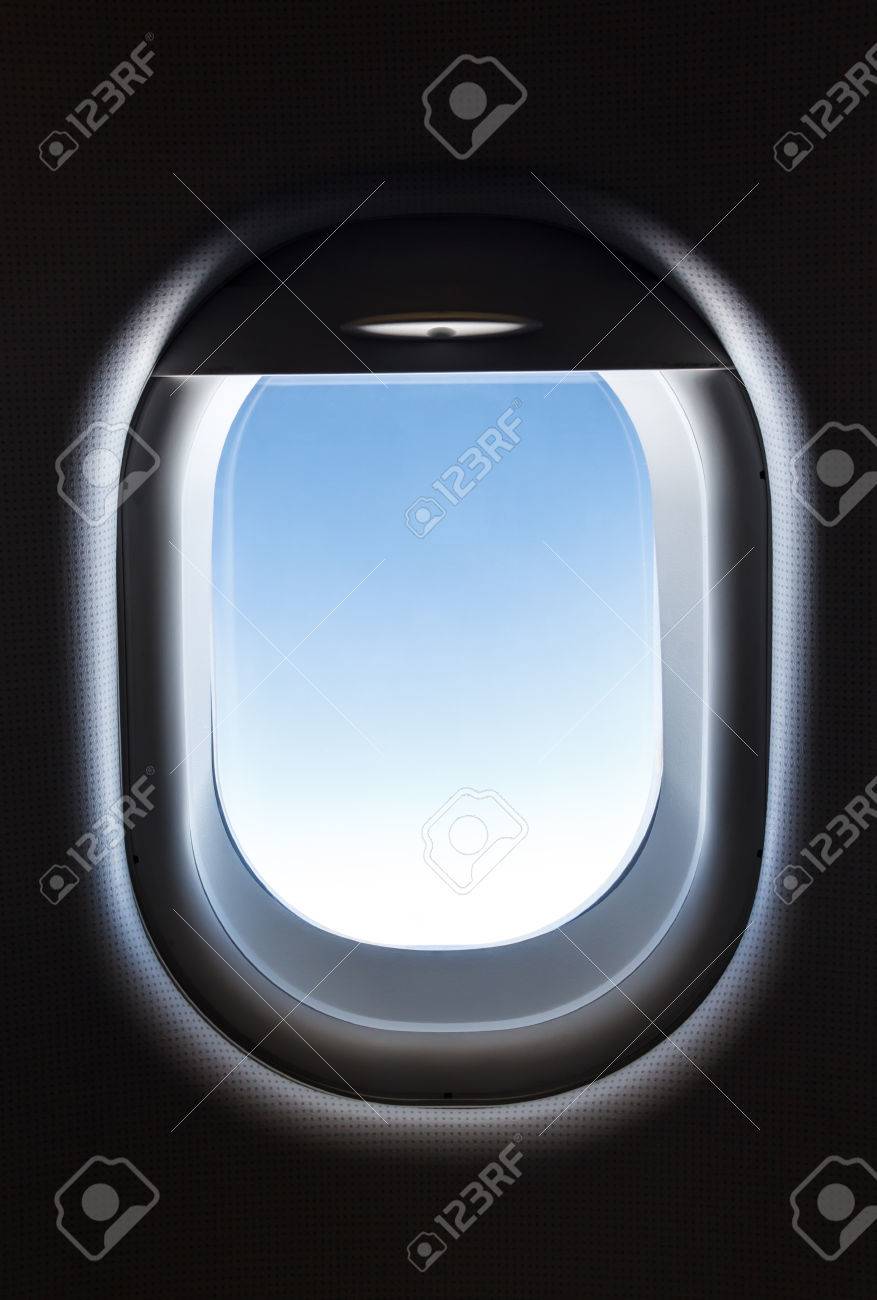 airplane window and Fantastic soft white clouds against blue sky. - 41922884 airplane window and Fantastic soft white clouds against blue sky. - 41922884