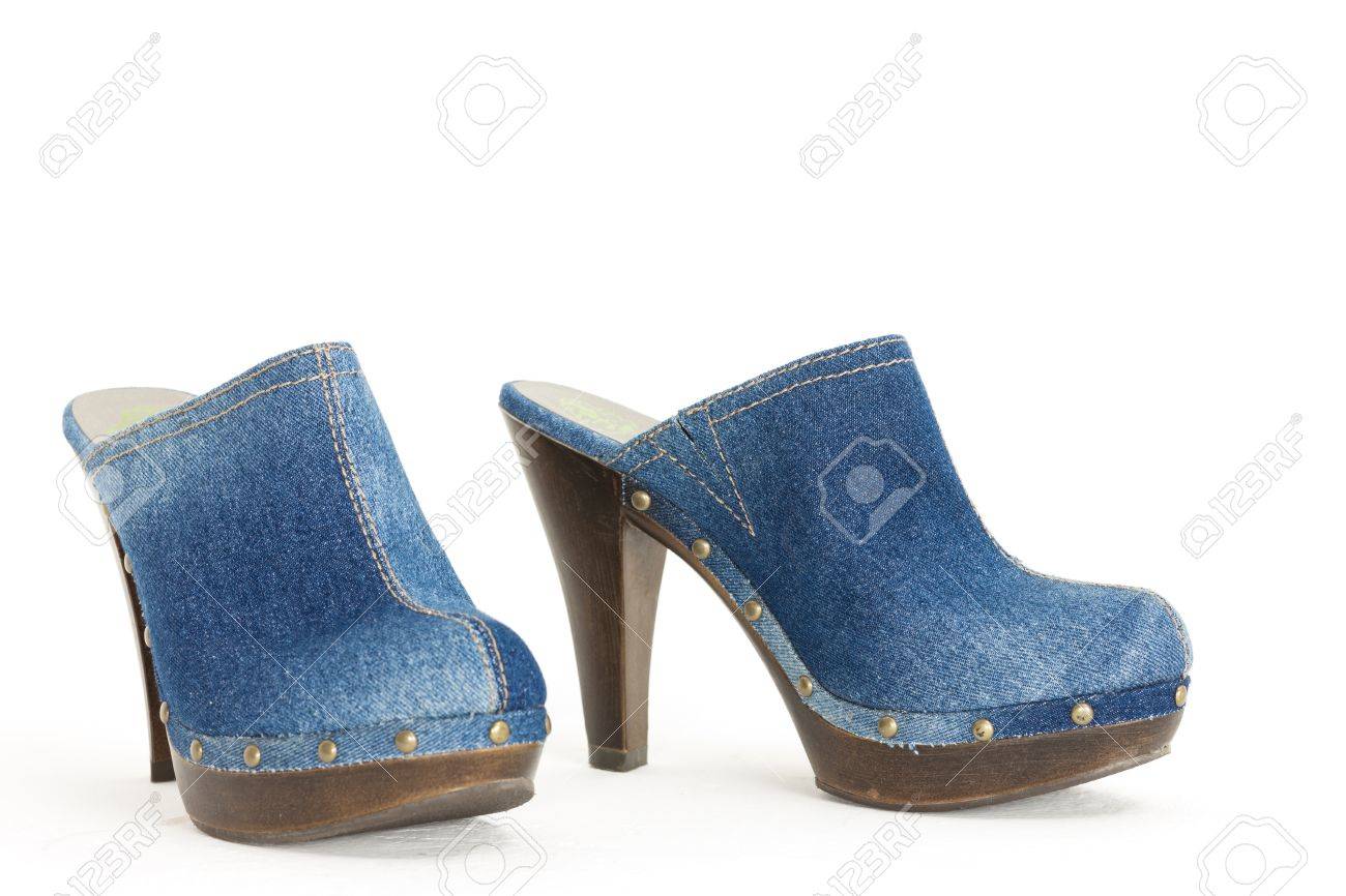 denim clogs