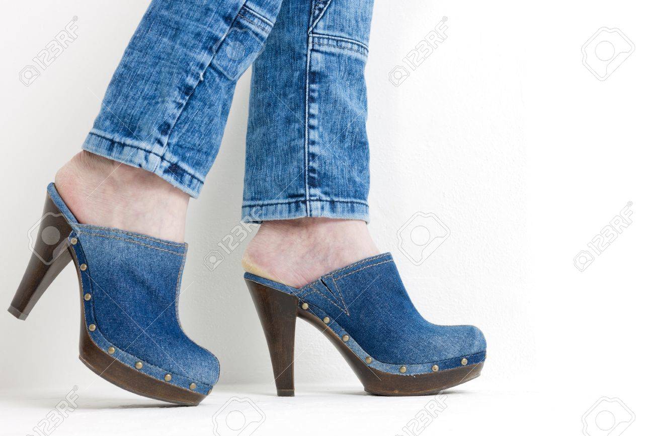 denim clogs