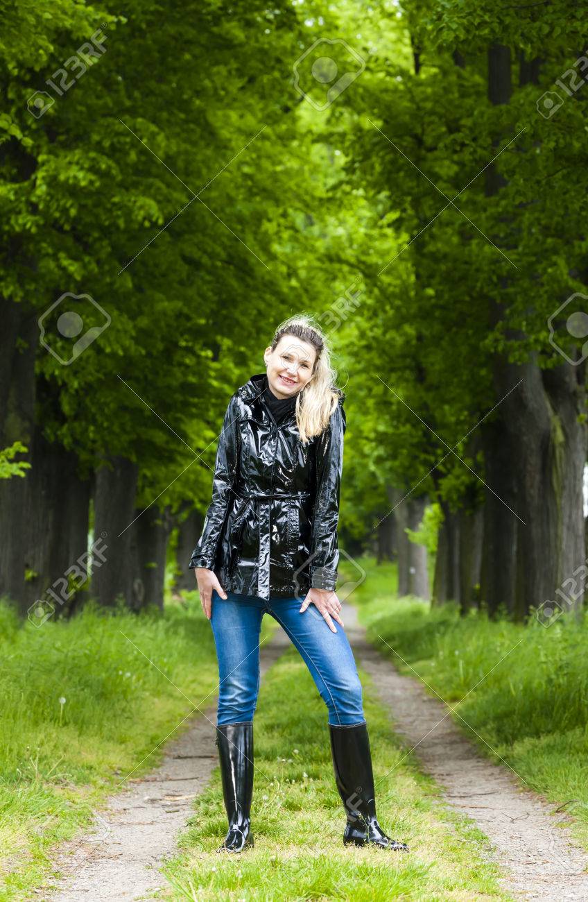 women wearing rubber boots