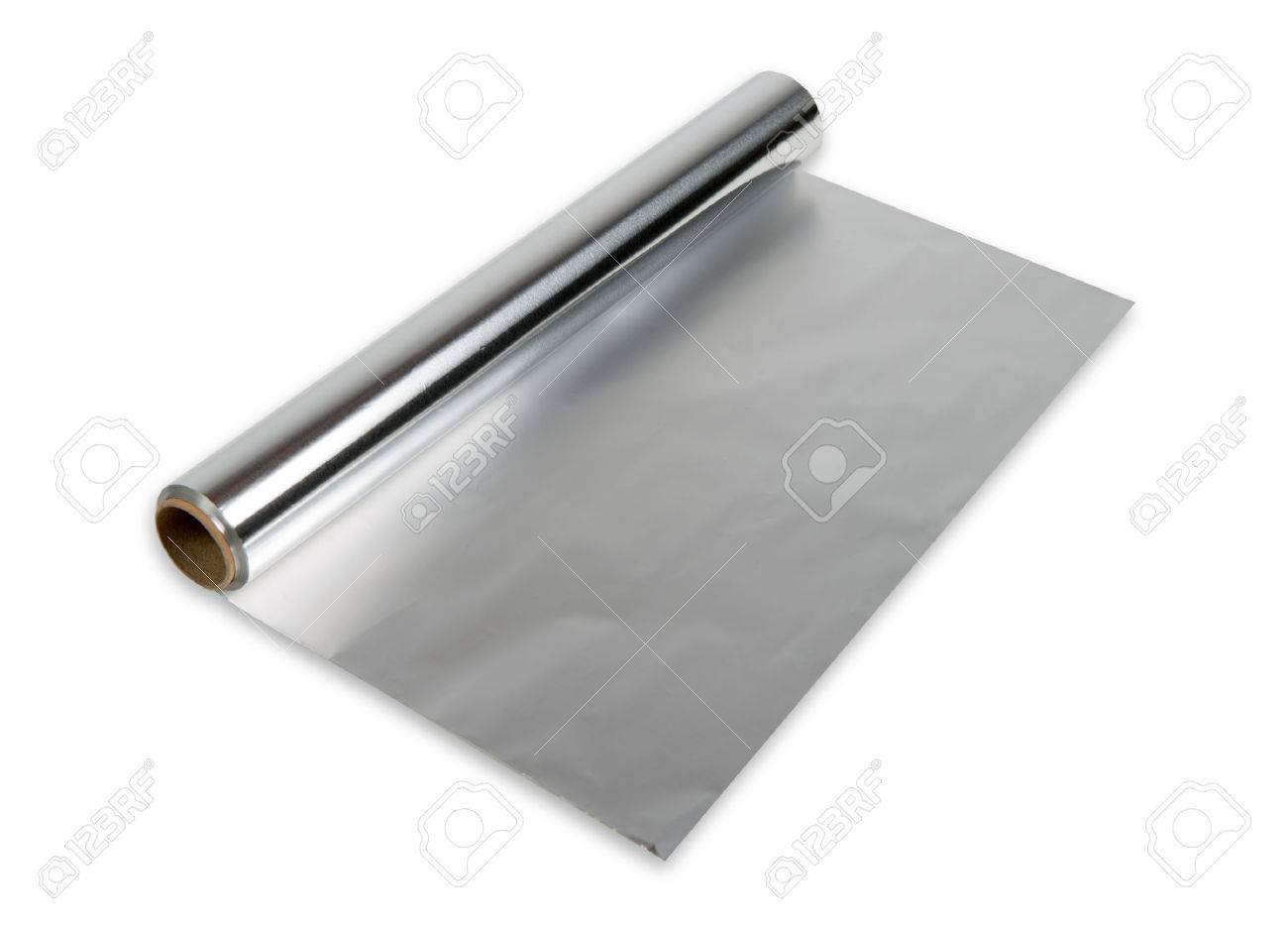 Aluminium foil roll on white background, 🇩🇪Professional P…