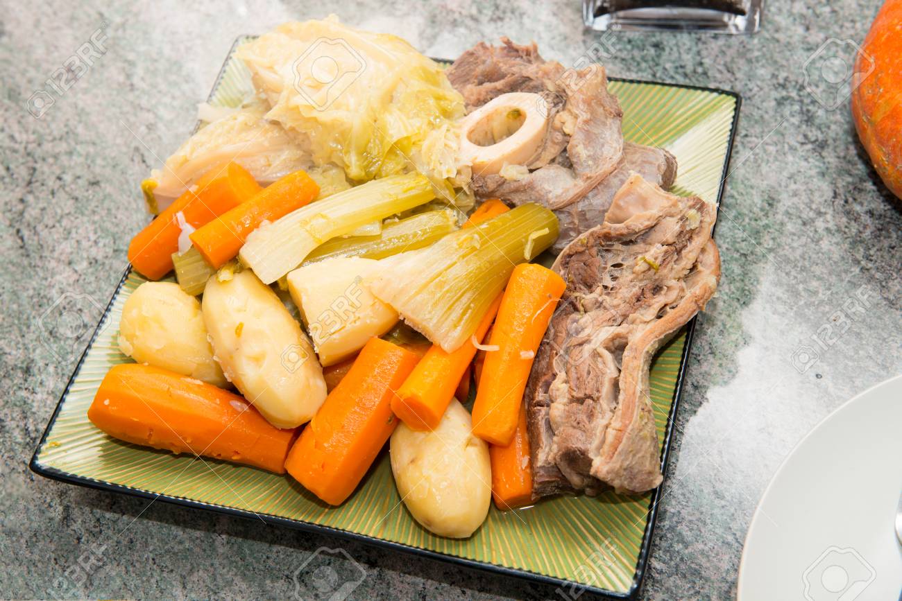 Beef Stew And Vegetable A Pot Au Feu Stock Photo Picture And