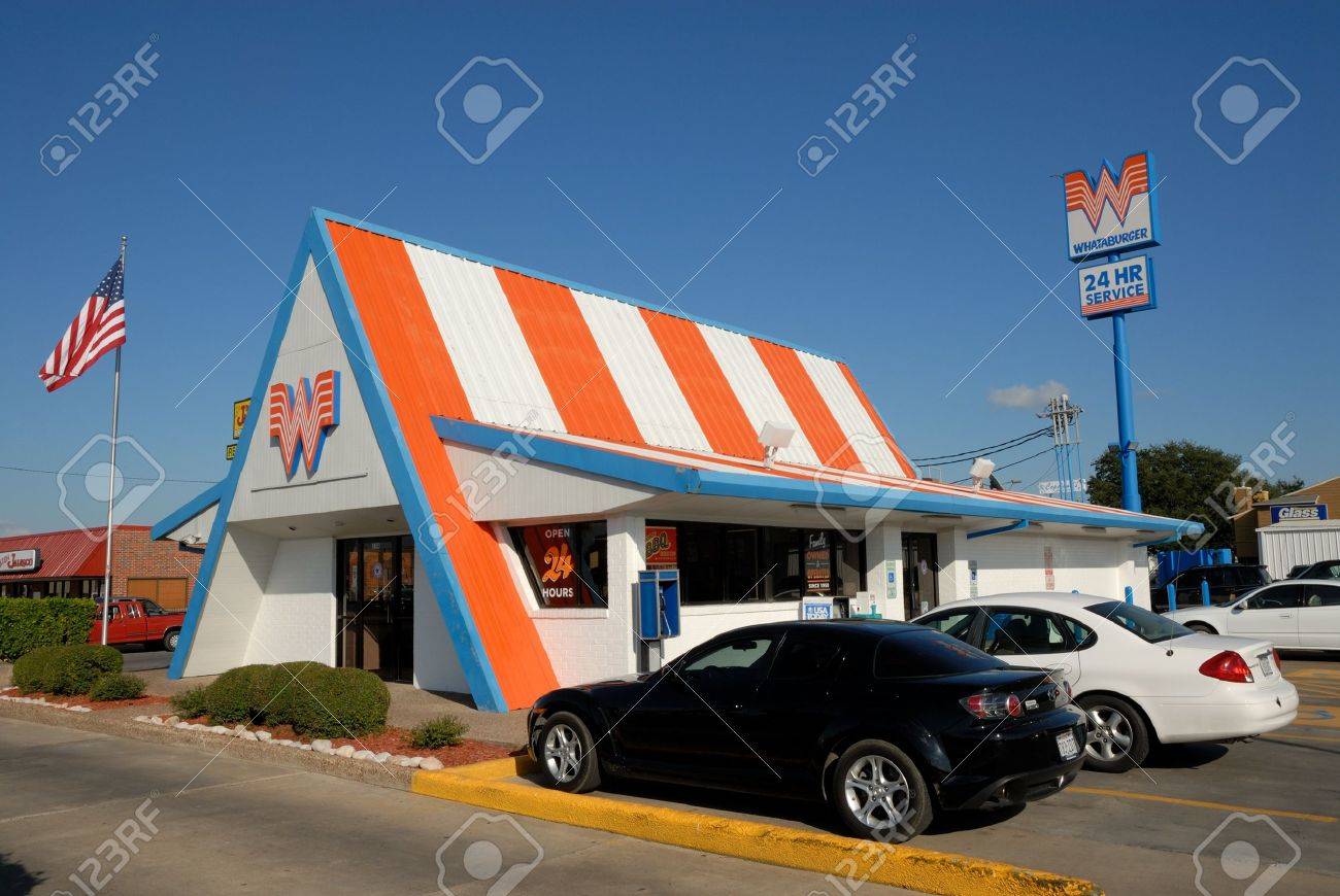 Whataburger Fast Food Restaurant In Corpus Christi Texas Usa