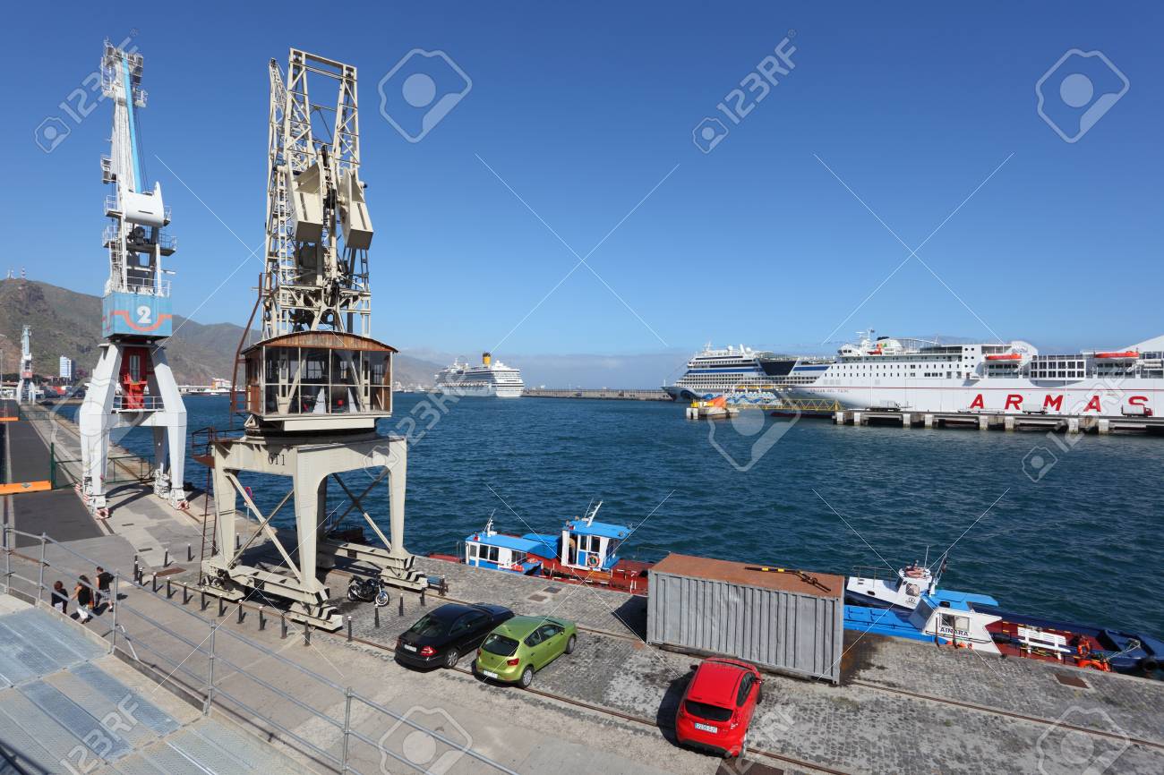 Port Of Santa Cruz De Tenerife Canary Islands Spain Photo Taken At 2nd February 11 Stock Photo Picture And Royalty Free Image Image