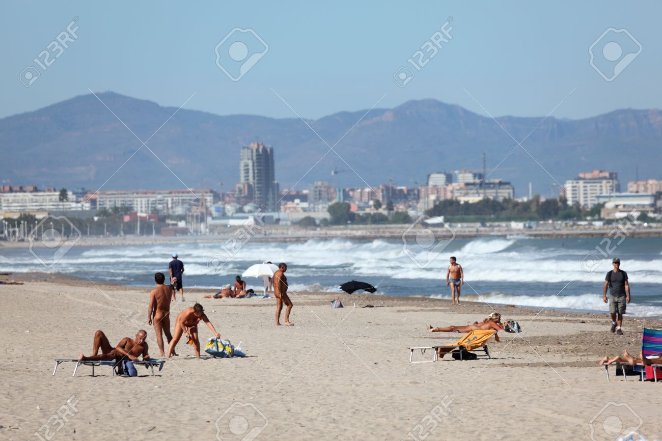 Nudist Beach Near Valencia Spain Photo Taken At 8th Of October Stock Photo Picture And Royalty Free Image Image