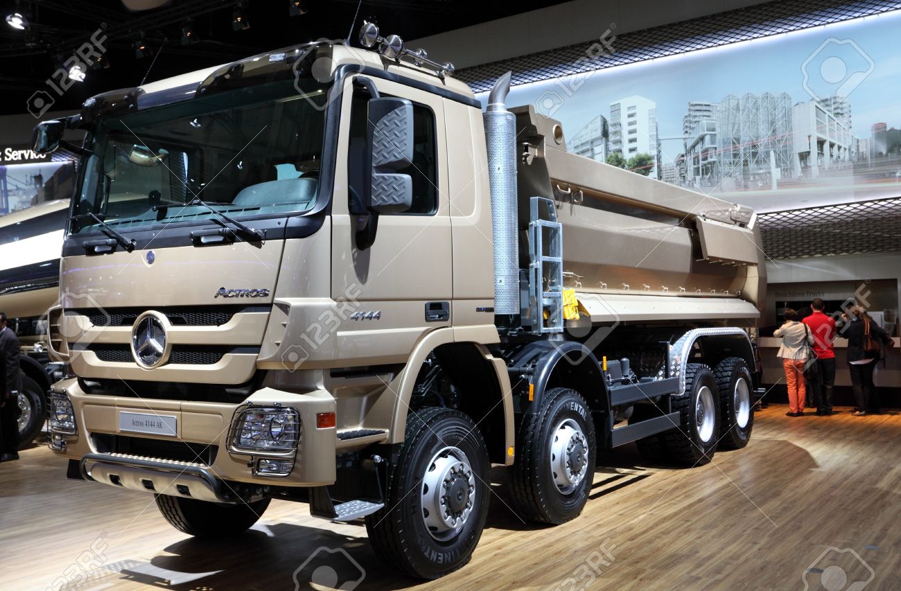 Hannover Sep 20 New Mercedes Benz Actros 4144 Ak Truck At