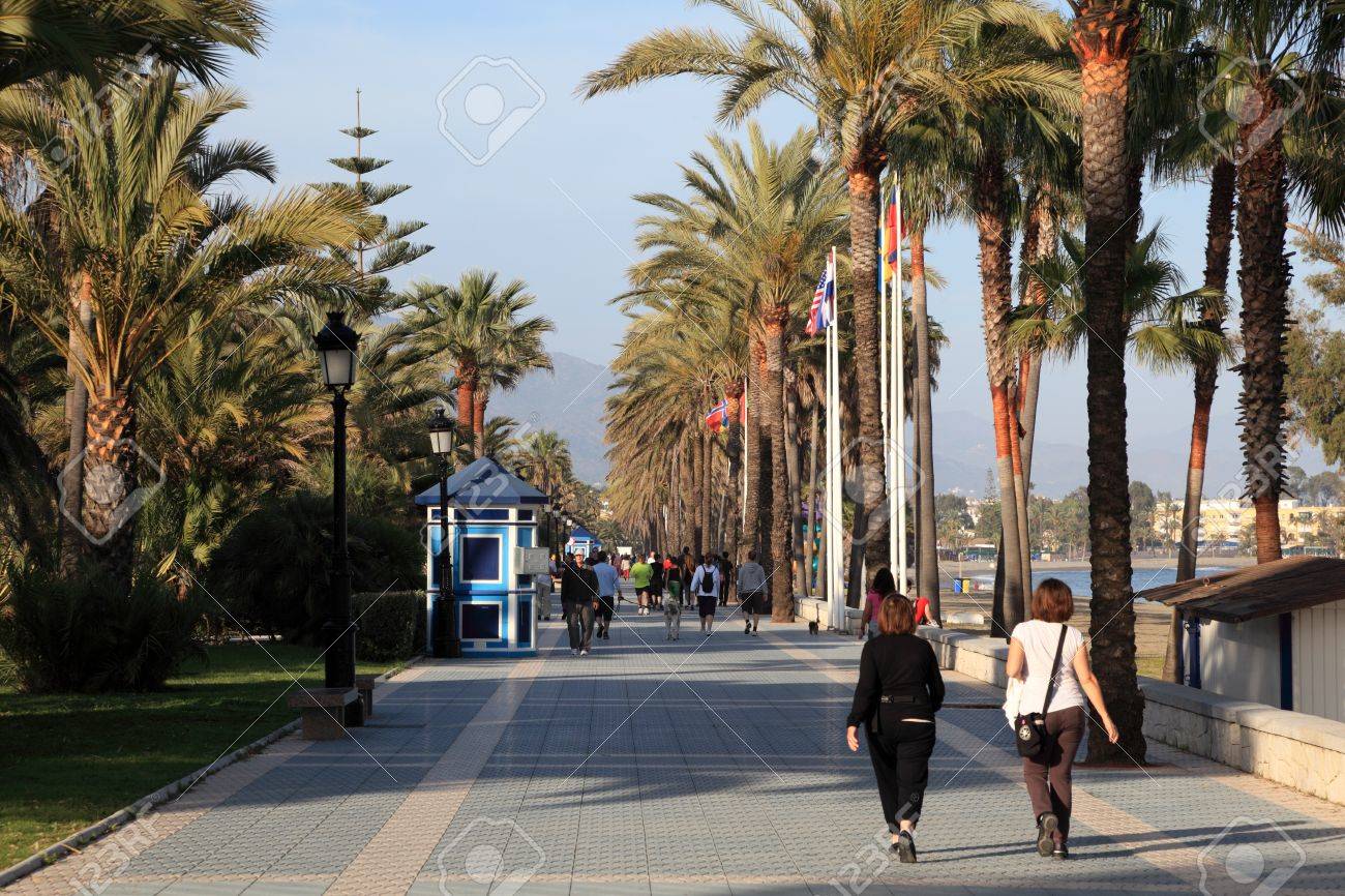 Promenade In San Pedro De Alcantara Costa Del Sol Andalusia Stock Photo Picture And Royalty Free Image Image 19388669