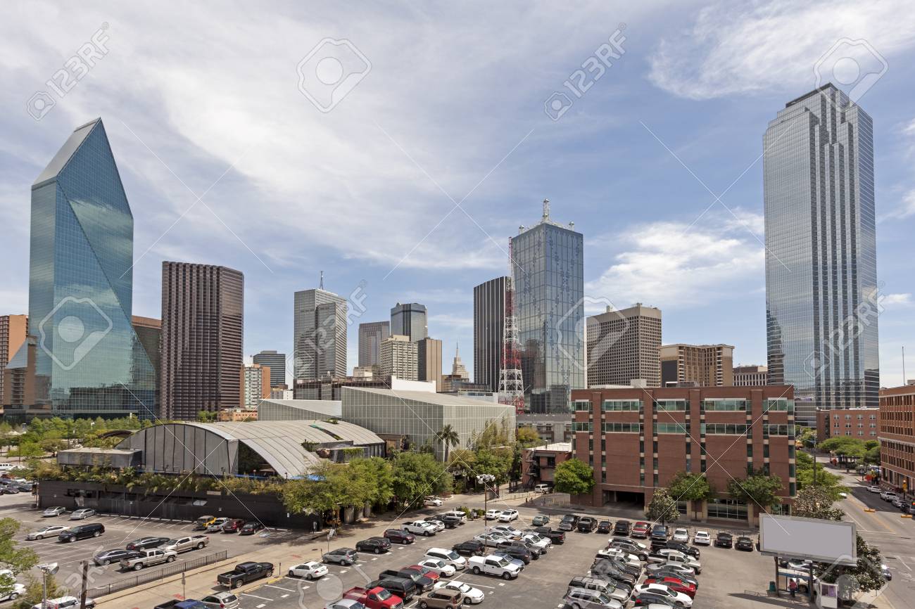 ダラス ダウンタウンの駐車場 テキサス州 アメリカ合衆国 の写真素材 画像素材 Image