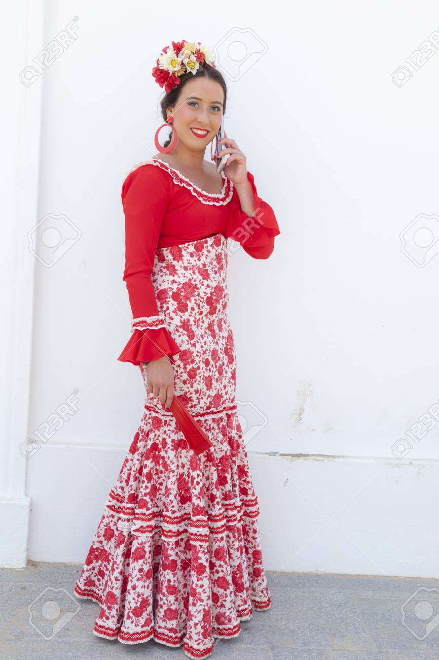 traditional flamenco dress