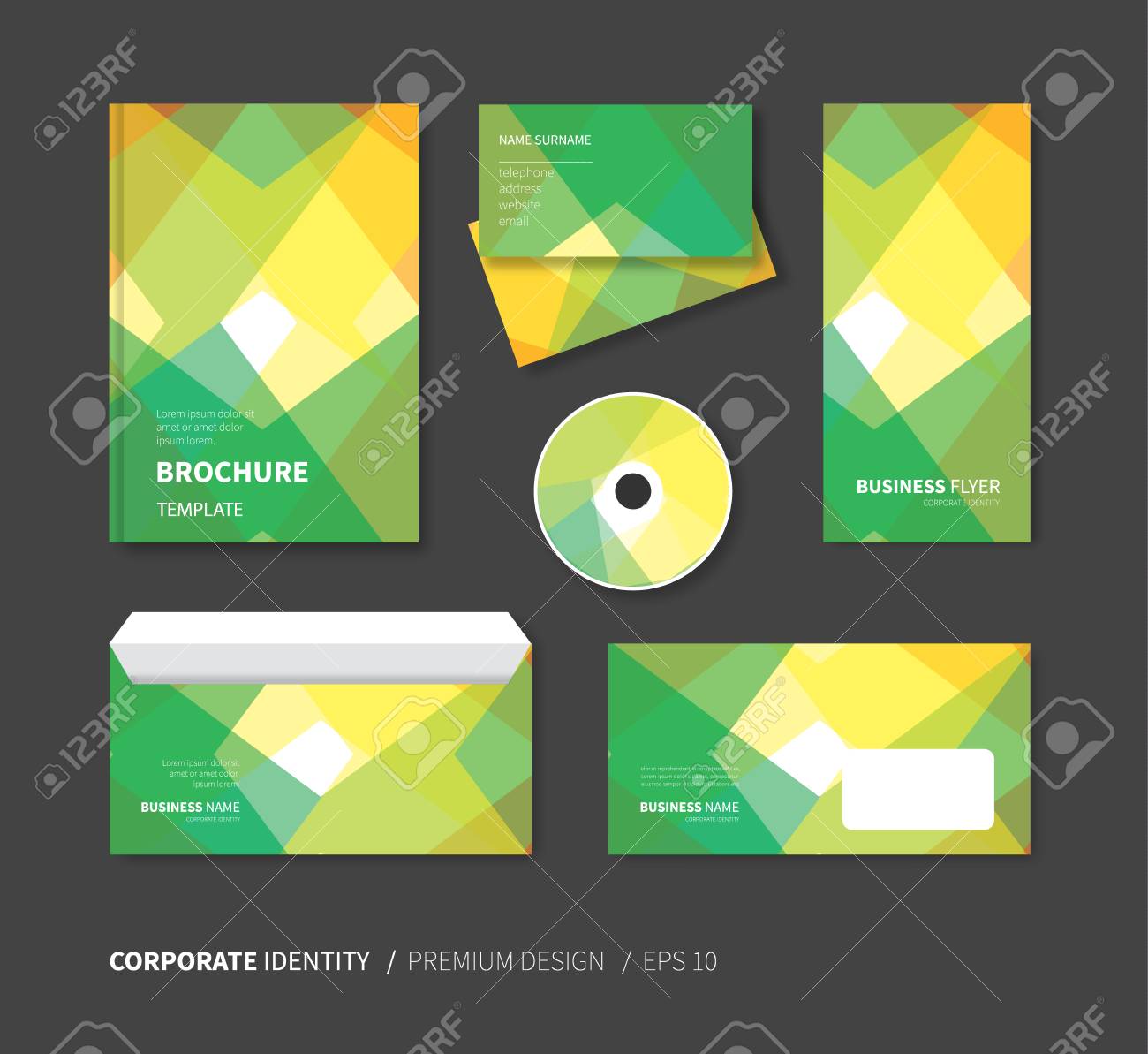 modern vector business card brochure envelope flyer cd cover flyer envelope