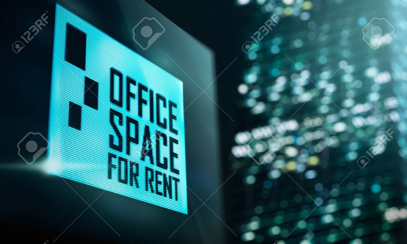 Affichage Led Espace Bureau A Louer Signalisation Banque D Images Et Photos Libres De Droits Image 52376576