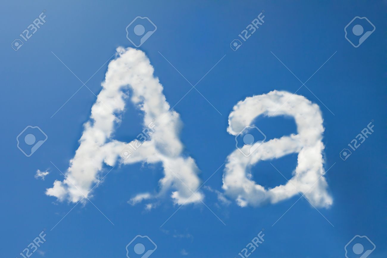 フォントの雲 の写真素材 画像素材 Image